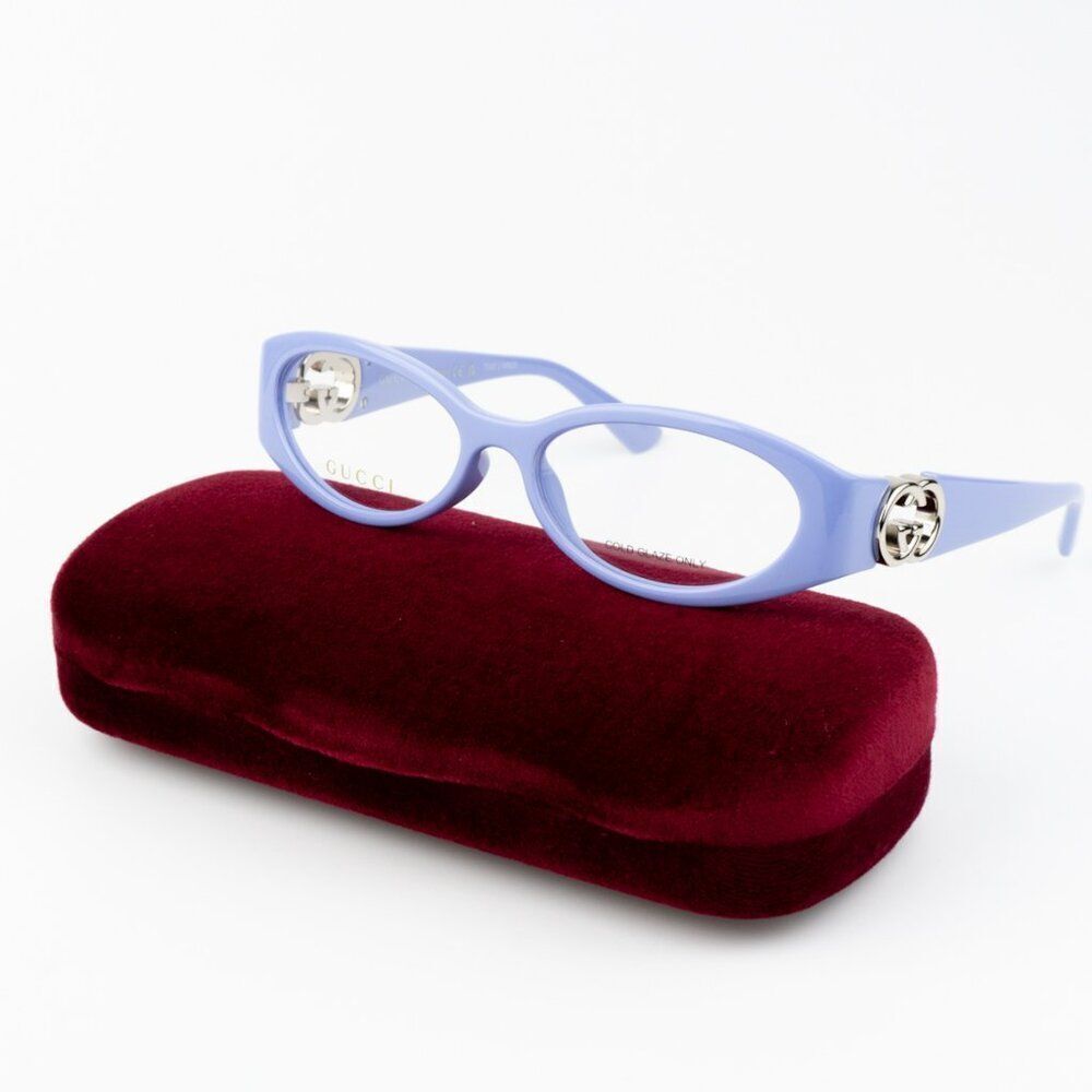 New Gucci Gg1693o 003 Violet Women Oval Eyeglasses Gg 1693o